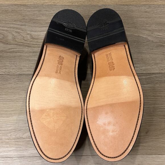 Sas NEW Kiltie Loafer Dress Shoes Brown Moc Toe Tassel Mens 12 Made USA HandSewn main image 4